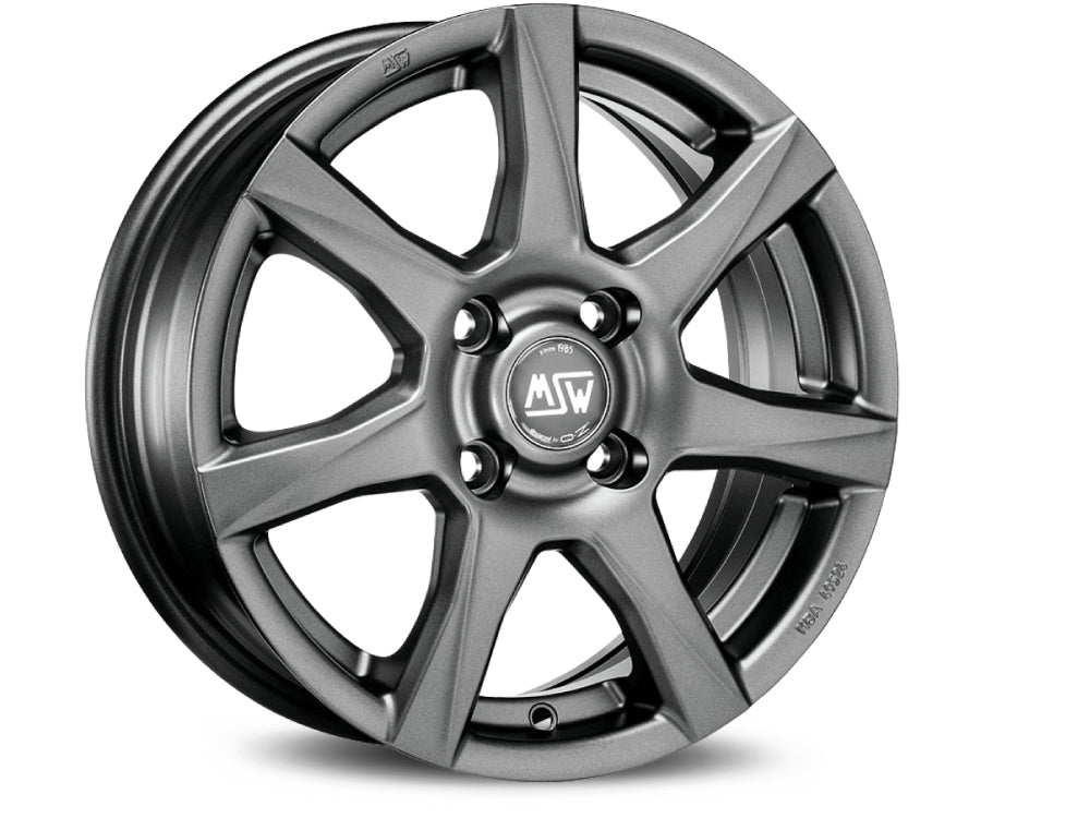 MSW 77 14x5" 4x100 ET45, Flat Dark Grey