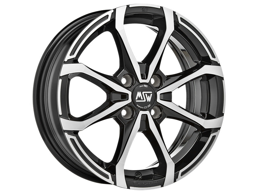 MSW X4 14x5.5" 4x100 ET40, Black Full Polished