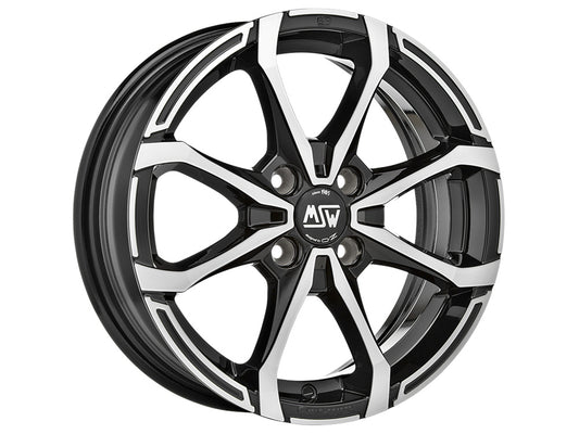 MSW X4 14x5.5" 4x108 ET24, Black Full Polished