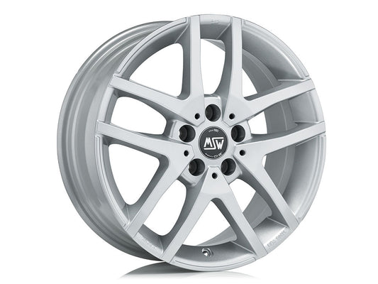 MSW 28 17x7" 5x112 ET45, Full Silver