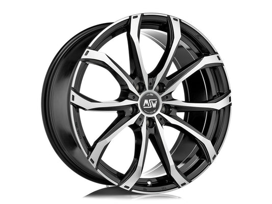 MSW 48 21x10" 5x110 ET25, Gloss Black, Machined Spokes