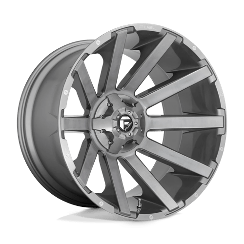 Fuel D714 Contra Platinum 20x9 6x135/139.7 ET02, Brushed Gunmetal Tinted Clear