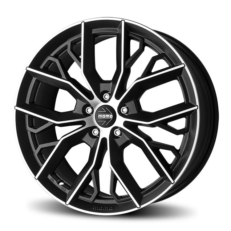 Momo Massimo 16x7" 5x100 ET42, Flat Black, Machined Spokes