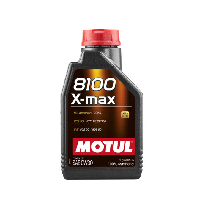 Motul 8100 X-Max 0W30 Engine Oil (Mercedes, Volvo) 1L