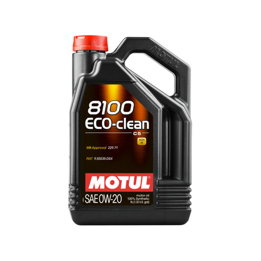 Motul 8100 Eco-Clean 0W20 LL-14 FE+ Engine Oil (BMW, Mini, Alfa Romeo, Fiat, Mercedes) 5L