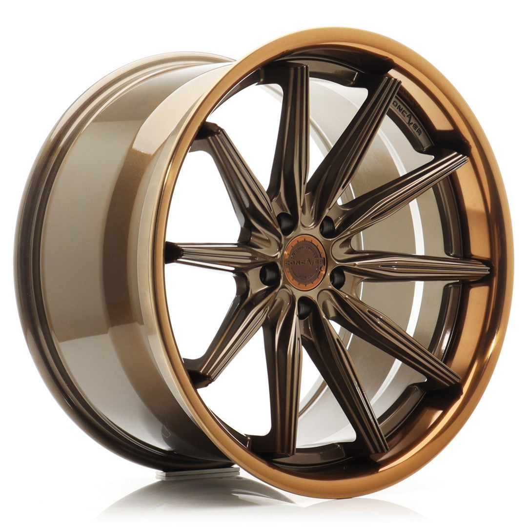 Concaver CVR8 20x10.5" (5 hole custom PCD) ET10-53, Glossy Bronze