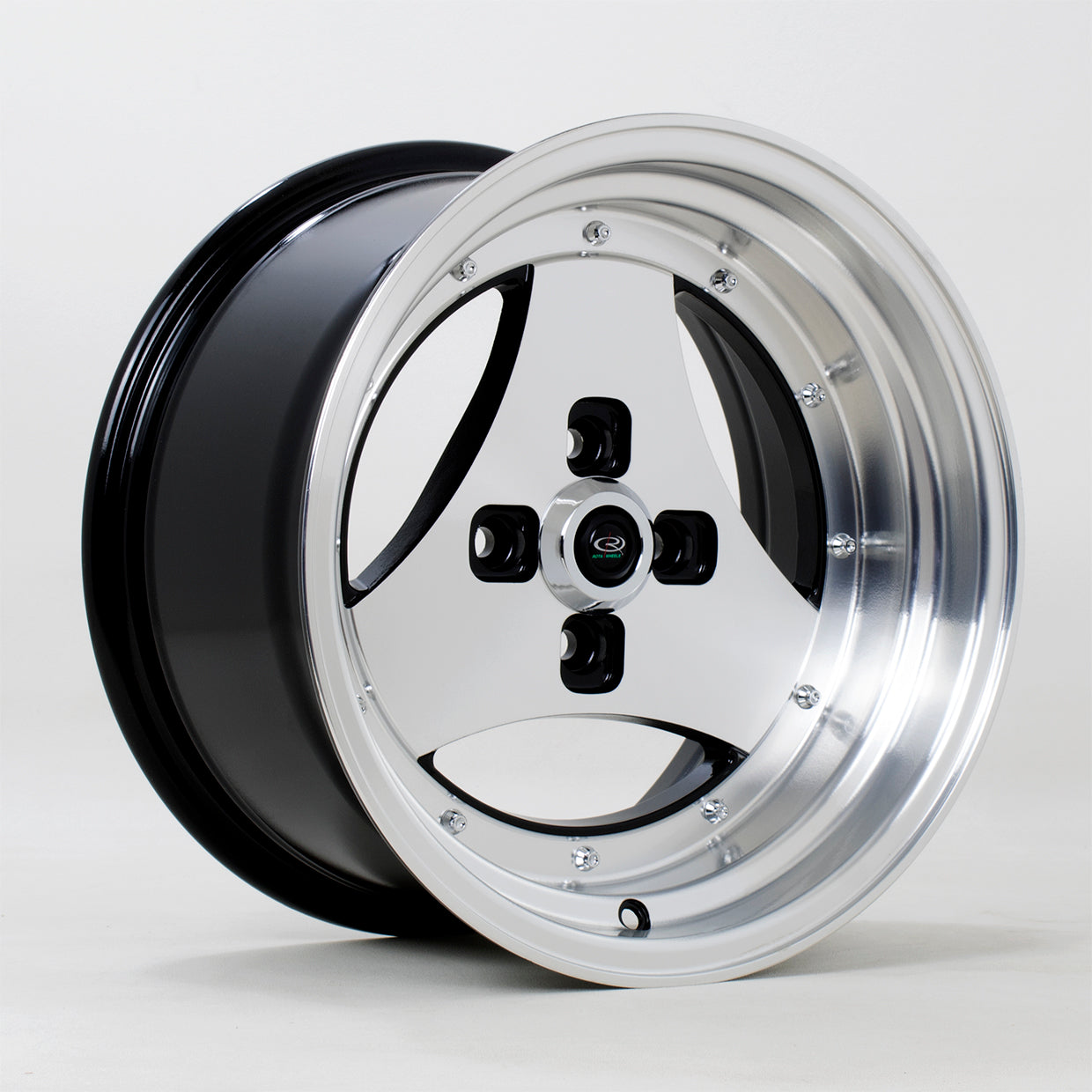 Rota Triad 15x8" 4x100 ET0, Silver & Black
