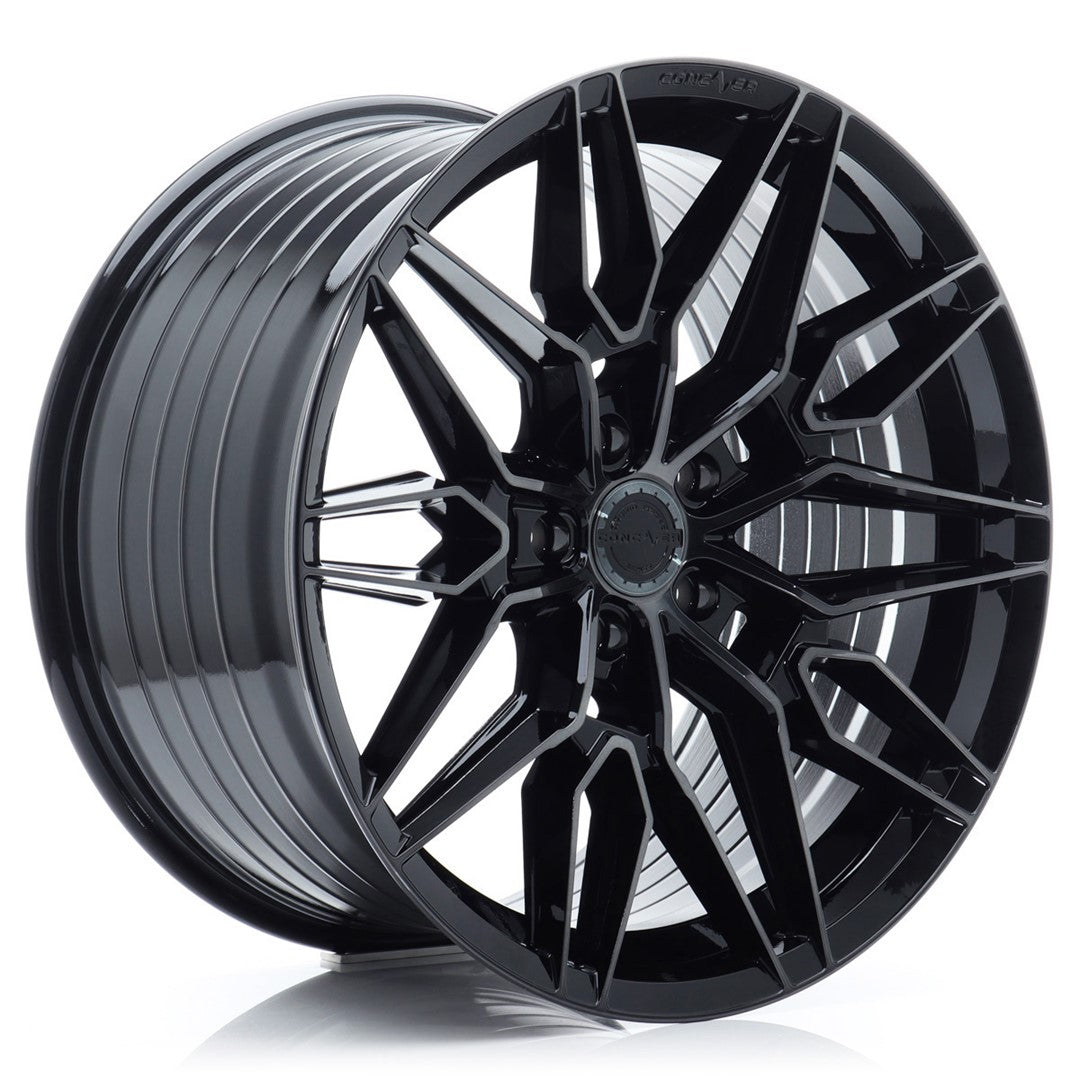 Concaver CVR6 22x10.5" (5 hole custom PCD) ET10-46, Double Tinted Black