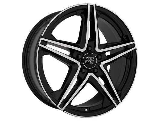 MSW 31 19x8.5" 5x112 ET20, Gloss Black, Machined Spokes