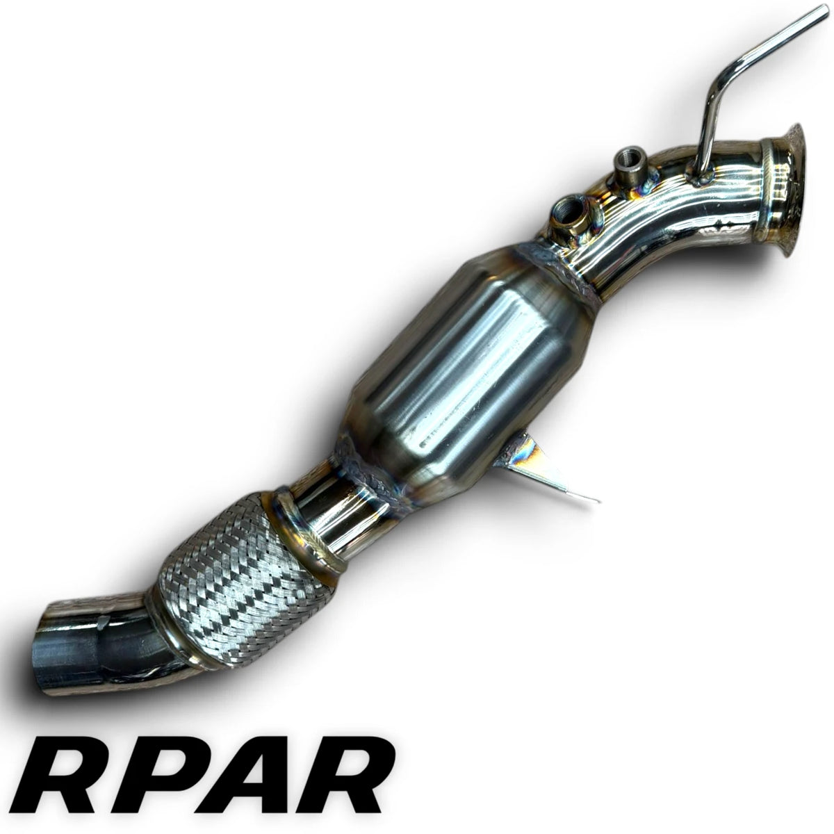 DOWNPIPE CON 200 CELLE BMW E87 E60 E61 E90 E91 520d 318d 320d 118d 120d M47N2 2.0 DIESEL
