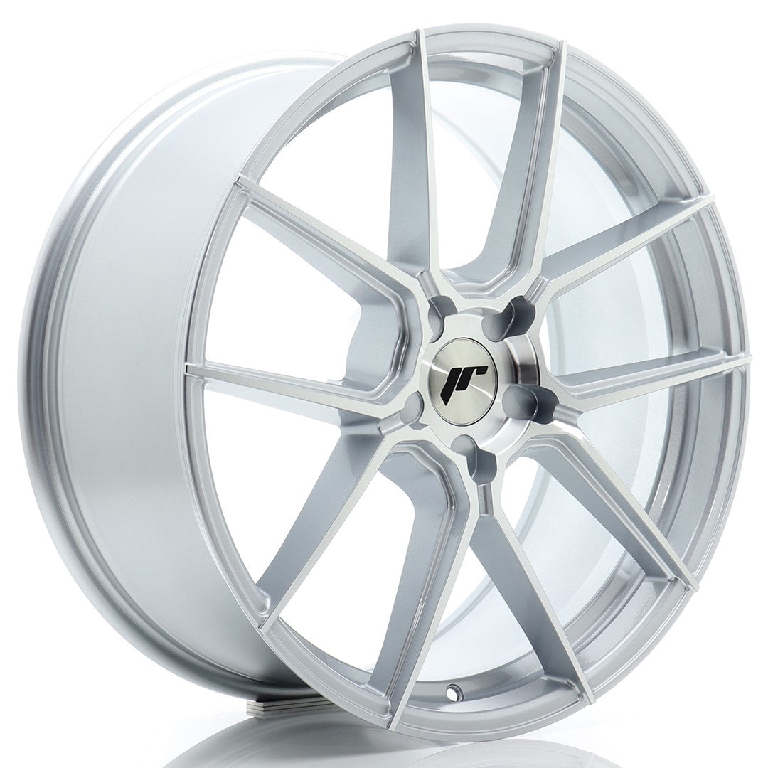 Japan Racing JR-30 20x8" (5 hole custom PCD) ET20-40, Machined Silver
