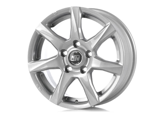 MSW 77 17x7.5" 5x112 ET50, Full Silver