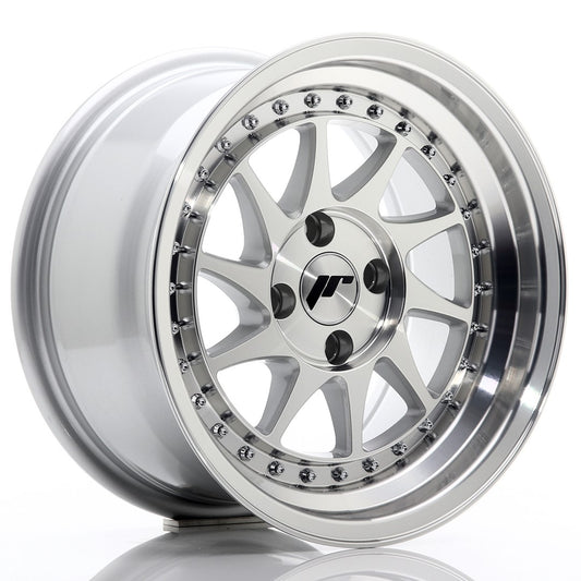 Japan Racing JR-26 15x8" 4x100 ET5, Silver