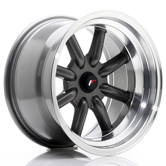Japan Racing JR-19 16x9" (4 & 5 hole custom PCD) ET-25, Gunmetal