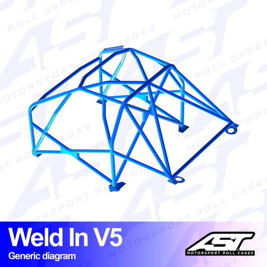 AST Rollcages V5 Weld-In 8-Point Roll Cage for Porsche Boxster 986
