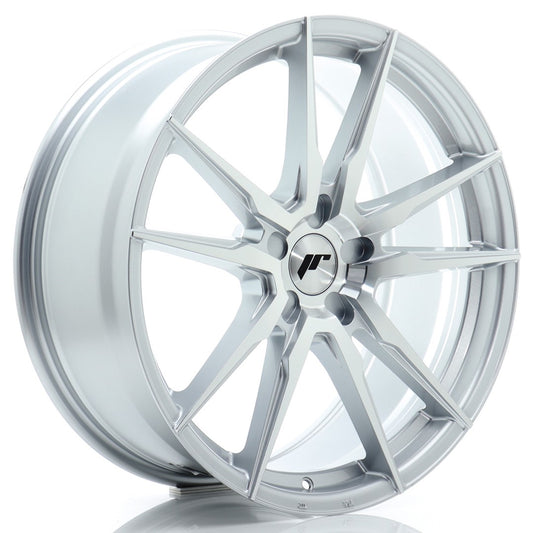 Japan Racing JR-21 20x8" (5 hole custom PCD) ET20-40, Machined Silver