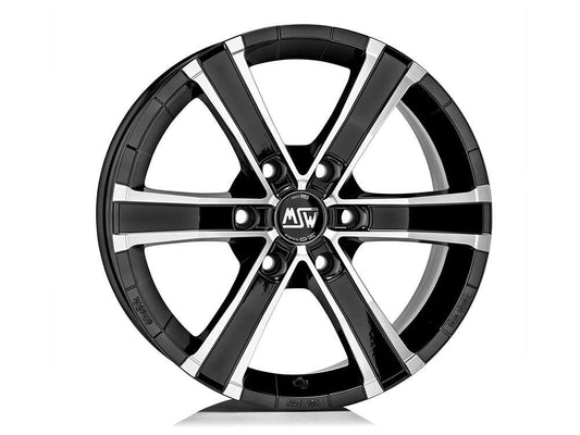 MSW Sahara 6 18x8" 6x139.7 ET25, Gloss Black, Machined Spokes