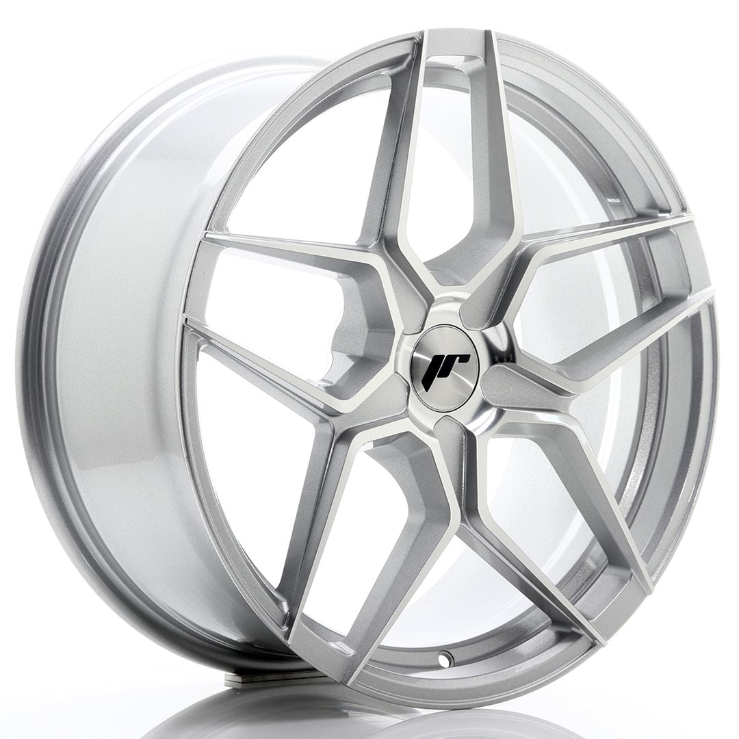 Japan Racing JR-34 19x8.5" (5 hole custom PCD) ET20-40, Silver / Machined