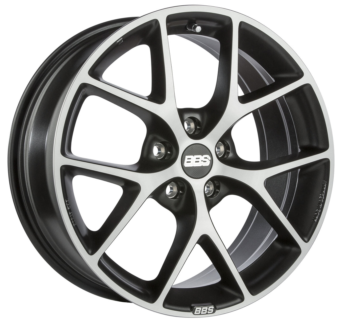 BBS SR 18x8" 5x120 ET44, Black Diamond Cut (SR035)