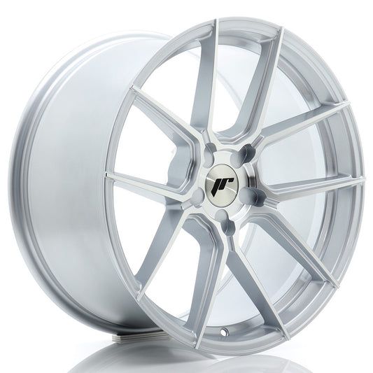 Japan Racing JR-30 Extreme Concave 19x9.5" (5 hole custom PCD) ET20-40, Machined Silver