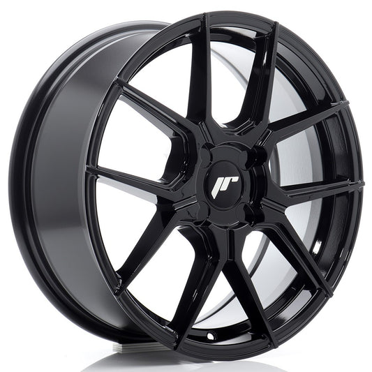 Japan Racing JR-30 17x7" (4 hole custom PCD) ET20-40, Gloss Black