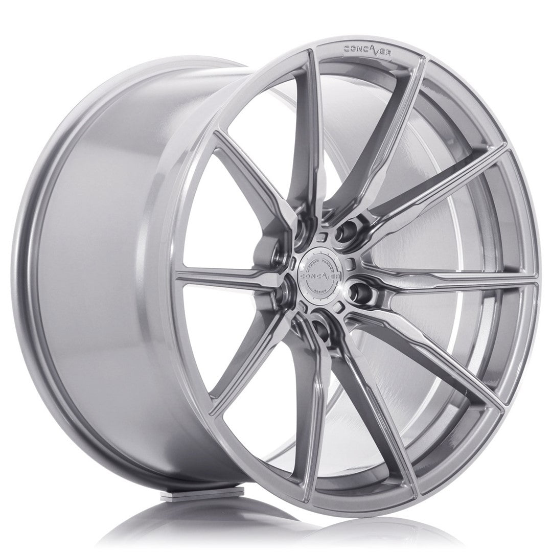 Concaver CVR4 20x10.5" (5 hole custom PCD) ET15-43, Brushed Titanium