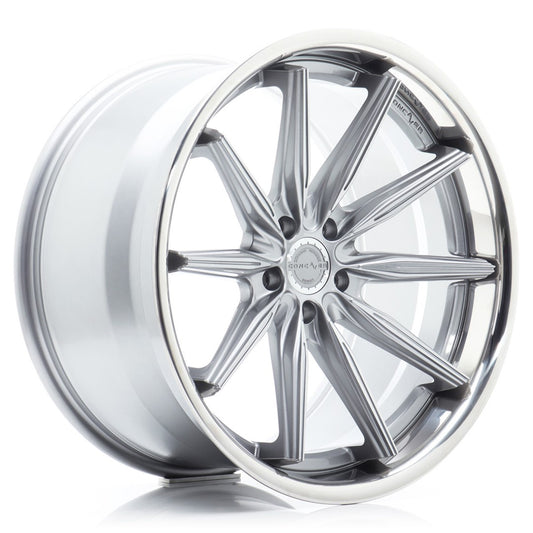 Concaver CVR8 21x11.5" (5 hole custom PCD) ET17-59, Brushed Titanium