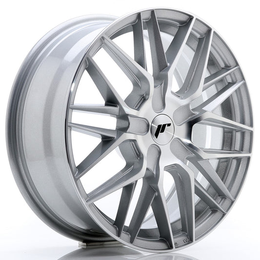 Japan Racing JR-28 17x7" (4 & 5 hole custom PCD) ET20-45, Machined Face Silver