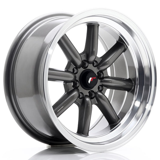 Japan Racing JR-19 16x8" (4 & 5 hole custom PCD) ET-20-0, Gunmetal