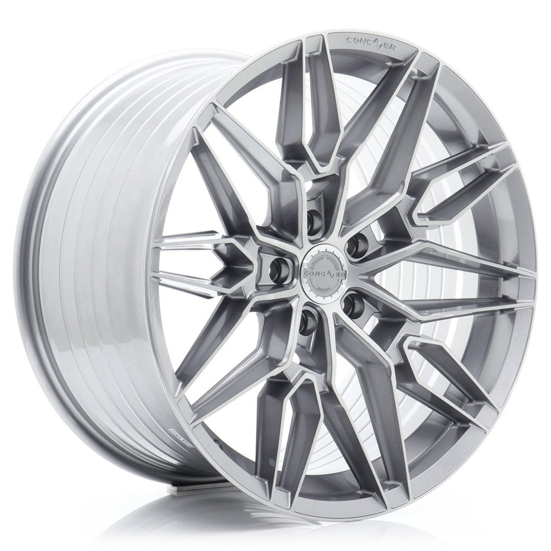 Concaver CVR6 21x11.5" (5 hole custom PCD) ET17-59, Brushed Titanium
