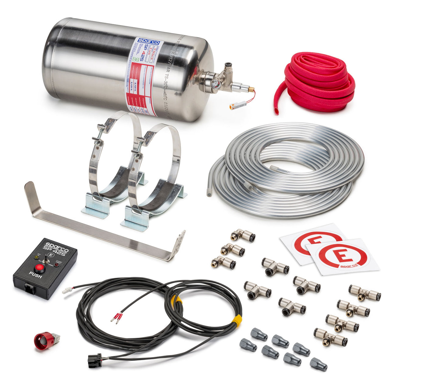 Sparco 4.25L Plumbed in Elec. Operated Fire Extinguisher Kit (FIA)