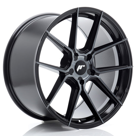 Japan Racing JR-30 Extreme Concave 20x9" (5 hole custom PCD) ET20-35, Machined Black, Tinted Face