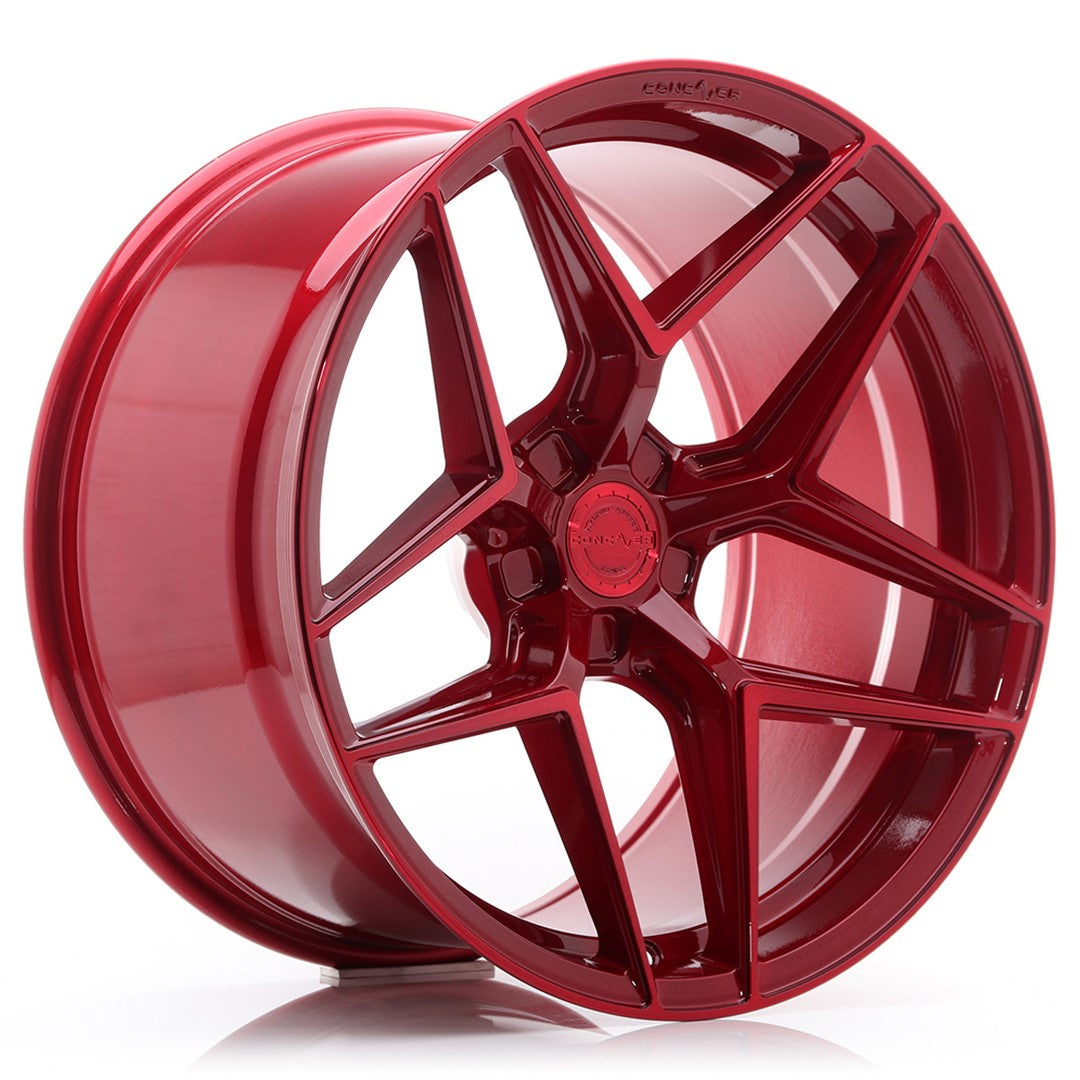 Concaver CVR2 20x9.5" (5 hole custom PCD) ET22-40, Candy Red