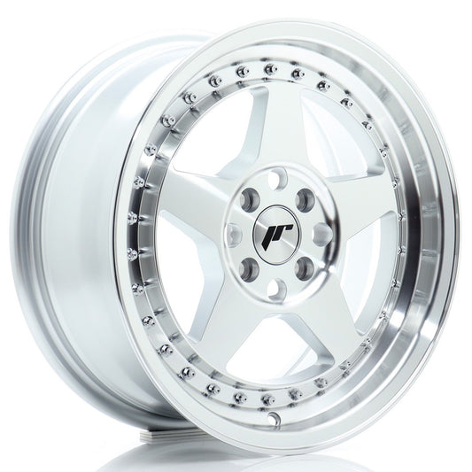 Japan Racing JR-6 16x7" 4x100 ET35, Machined Silver