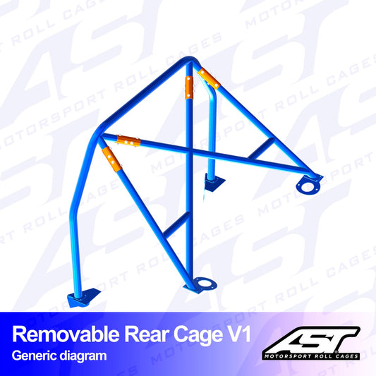 AST Rollcages V1 Removable Bolt-In Rear Roll Cage for Subaru Impreza GC 22B