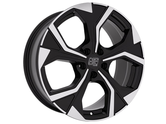 MSW 43 19x8" 5x112 ET40, Gloss Black, Machined Spokes