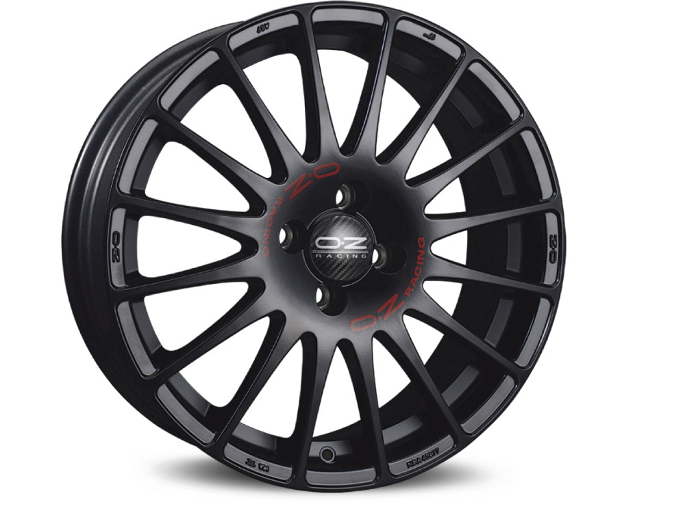 OZ Superturismo GT 14x6" 4x108 ET15, Flat Black, Red Lettering