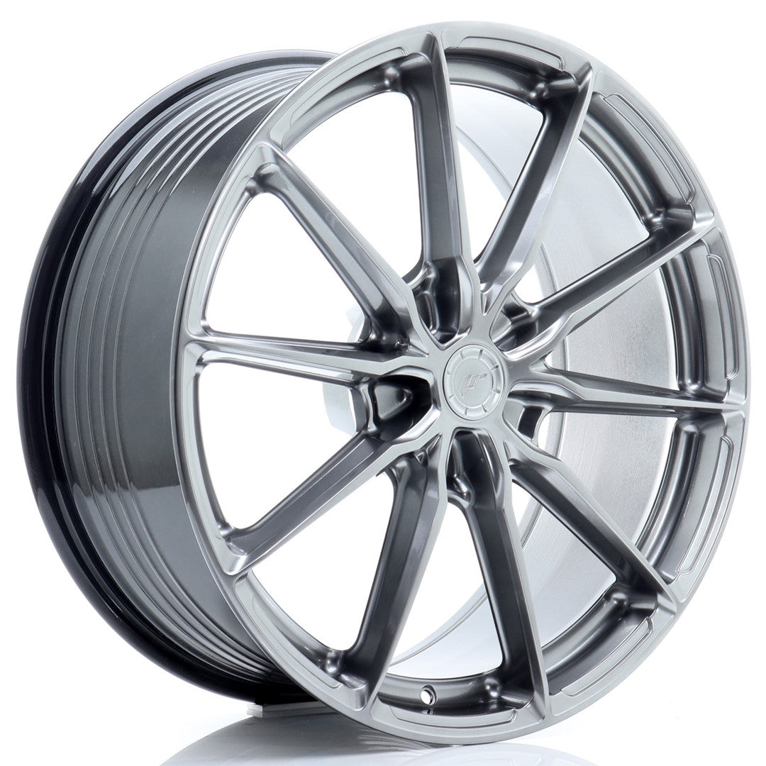 Japan Racing JR-37 Extreme Concave 21x9.5" (5 hole custom PCD) ET10-58, Hyper Black