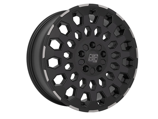 MSW 99 Van 17x8" 5x120 ET45, Matt Black Lip Polished
