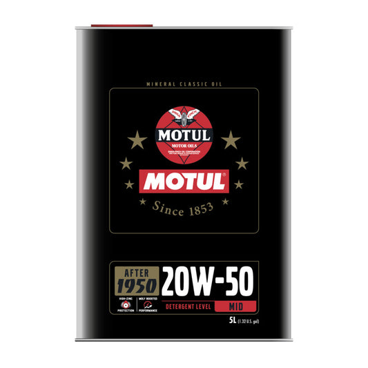 Motul Classic 20W50 - Historique Engine Oil (5L)
