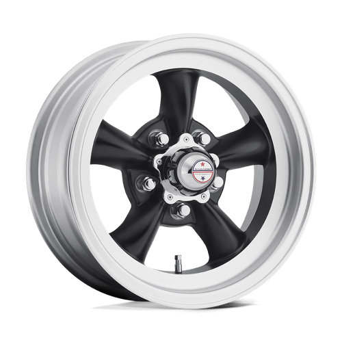 American Racing Vintage VN105 Torq Thrust D 15x10" 5x114.3 ET-44, Satin Black, Machined Lip