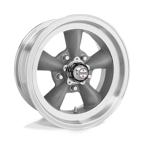 American Racing Vintage VN105 Torq Thrust D 15x7" 5x114.3 ET-6, Torq Thrust Gray, Machined Lip