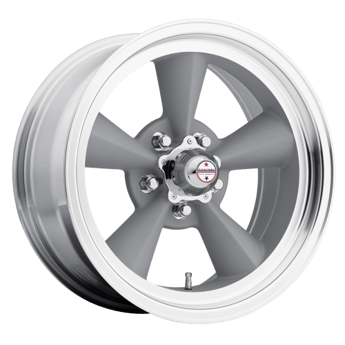 American Racing Vintage VN309 TT O 15x7" 5x139.7 ET-6, Vintage Silver, Machined Lip