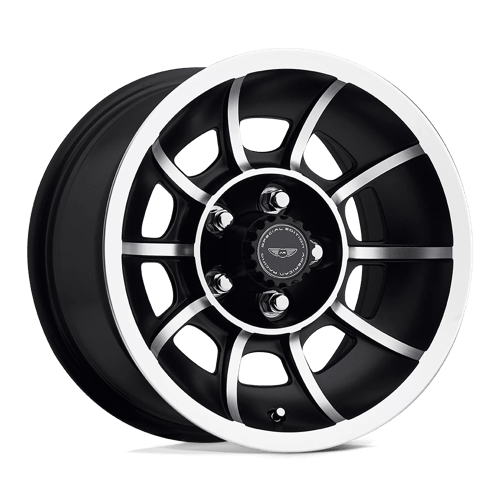 American Racing Vintage VN47 Vector 15x8.5" 5x114.3 ET06, Satin Black, Machined Spokes