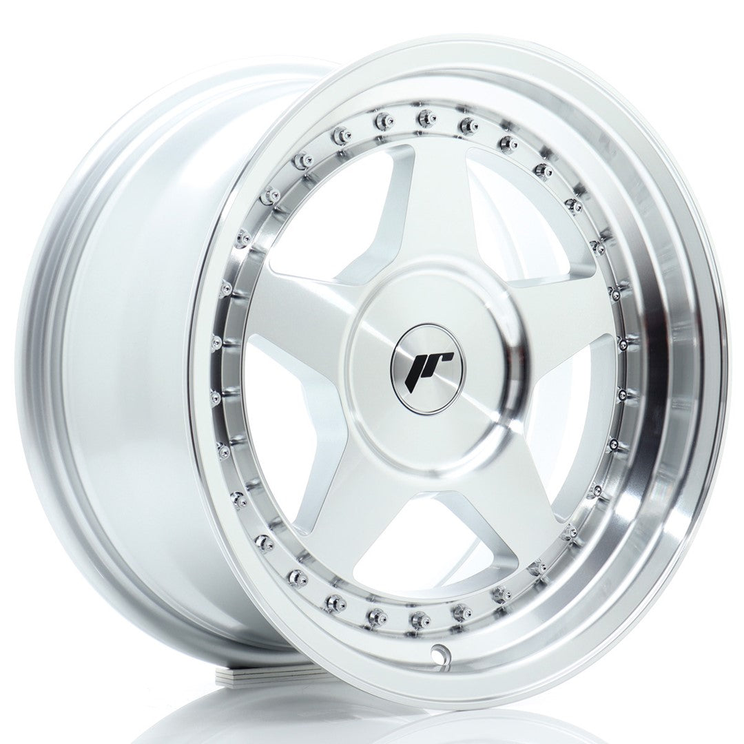 Japan Racing JR-6 16x8" (4 & 5 hole custom PCD) ET10-30, Machined Silver