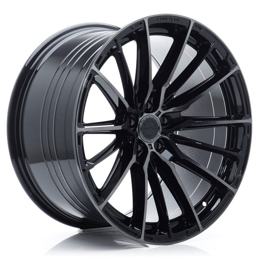 Concaver CVR7 19x8" (5 hole custom PCD) ET20-40, Double Tinted Black