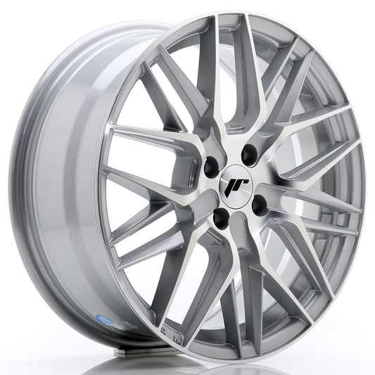 Japan Racing JR-28 17x7" 4x108 ET35, Machined Silver