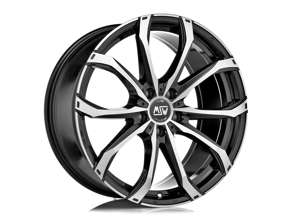MSW 48 19x8" 5x127 ET50, Gloss Black, Machined Spokes