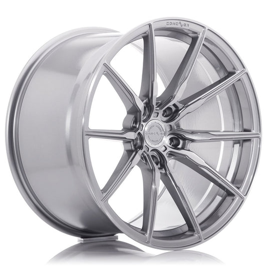 Concaver CVR4 20x11" (5 hole custom PCD) ET0-30, Brushed Titanium