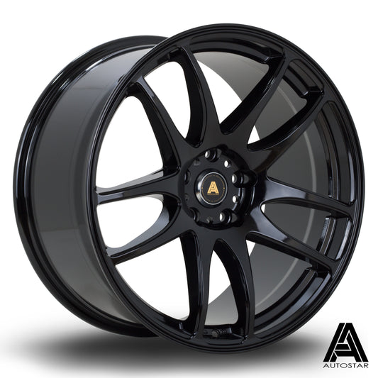 Autostar A510 19x9.5" 5x114.3 ET35, Gloss Black